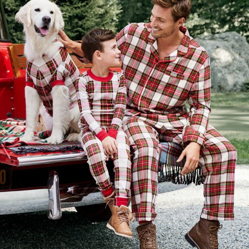 Hanna Andersson | Red Holiday Plaid Matching Family Pajama Set | Size Large